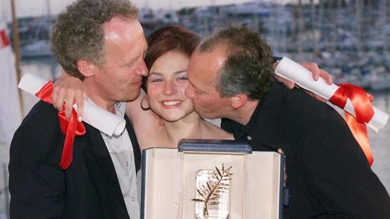 Con i fratelli Dardenne a Cannes per la Palma d'oro 1999