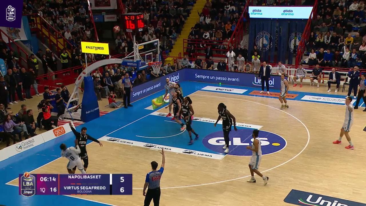 Basket serie A, gli highlights di Napoli vs Segafredo Bologna