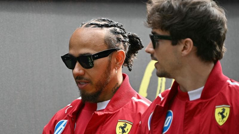 Lewis Hamilton e Charles Leclerc