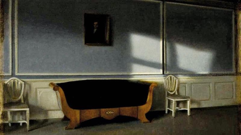 Sunshine&nbsp;in the Drawing&nbsp;Room III&nbsp;di Vilhelm Hammersh&oslash;i

