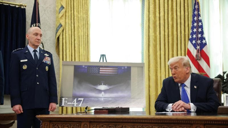Trump annuncia il lancio del nuovo jet F-47: “Nato forte, ma senza noi non esiste”