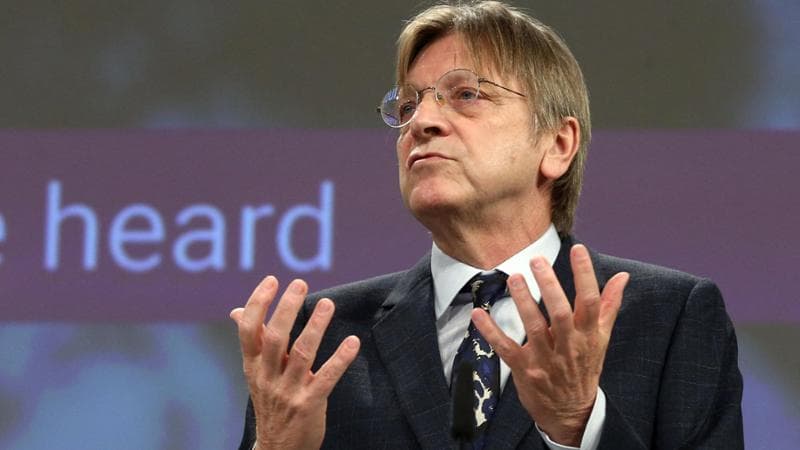 Guy Verhofstadt, ex premier del Belgio e cofondatore del gruppo federalista &ldquo;Spinelli&rdquo; al Pe
