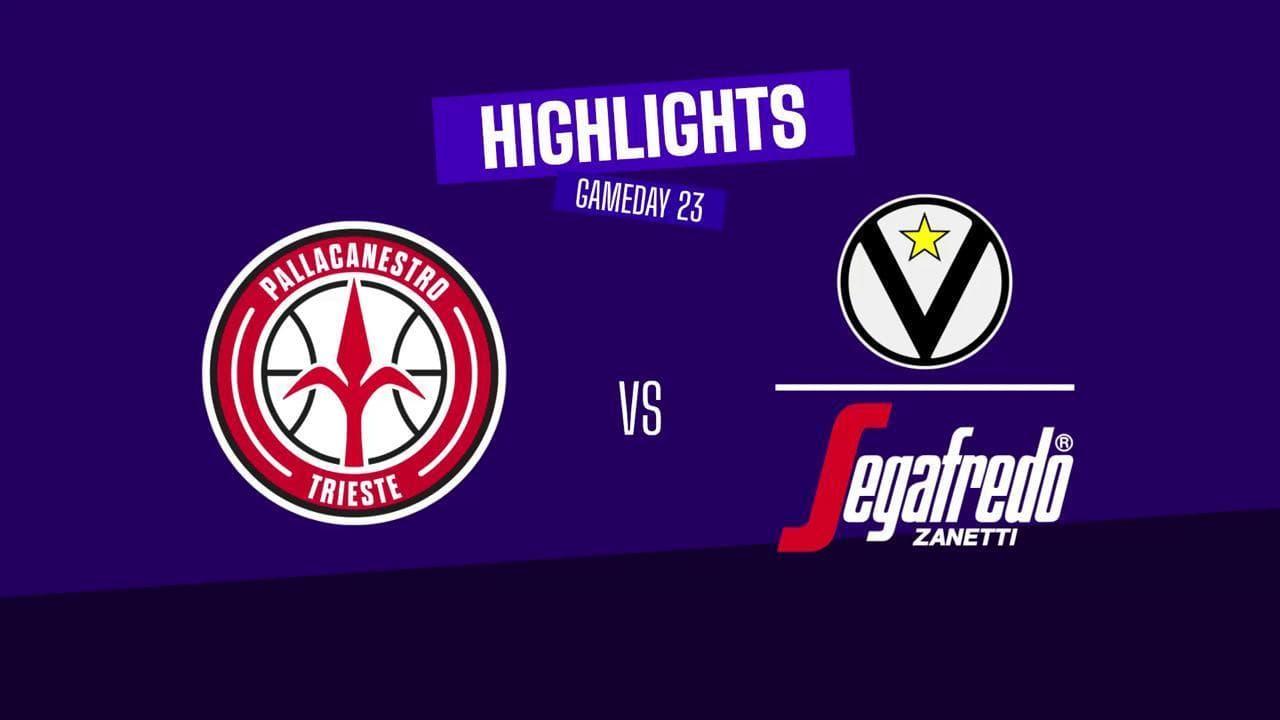 Basket serie A, gli highlights di Trieste - Bologna