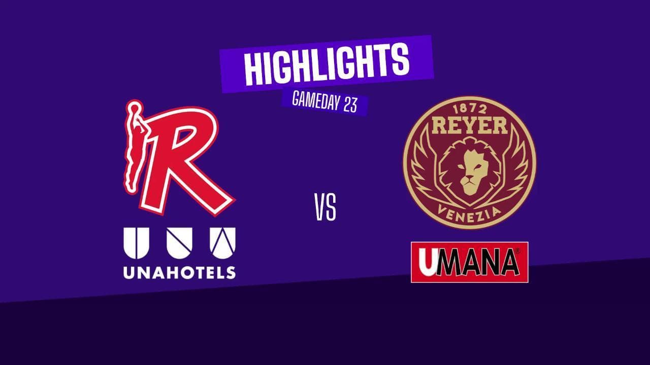 Basket serie A, gli highlights di Reggio Emilia-Venezia