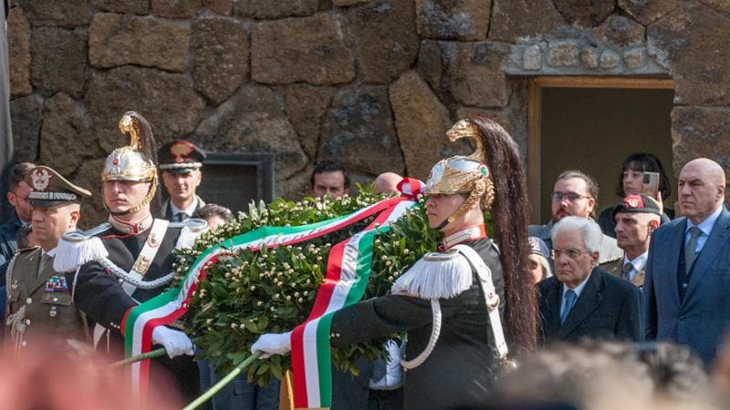 Celebrazione per l'81esimo anniversario dell'eccidio&nbsp;delle Fosse Ardeatine a Roma
