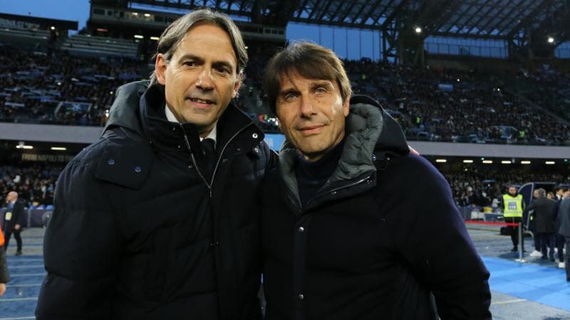 Simone Inzaghi e Antonio Conte