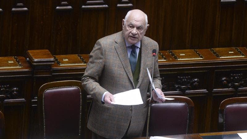Roma, Camera dei deputati dichiarazioni di voto e voto sulla mozione di sfiducia al ministro della giustizia nella foto Carlo Nordio (ROMA - , <credi
