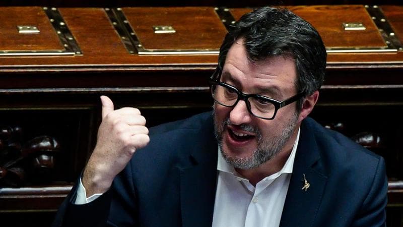 Il ministro delle Infrastrutture e Trasporti Matteo Salvini
