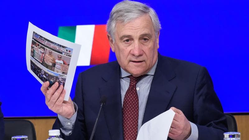 Il ministro degli Esteri, Antonio Tajani