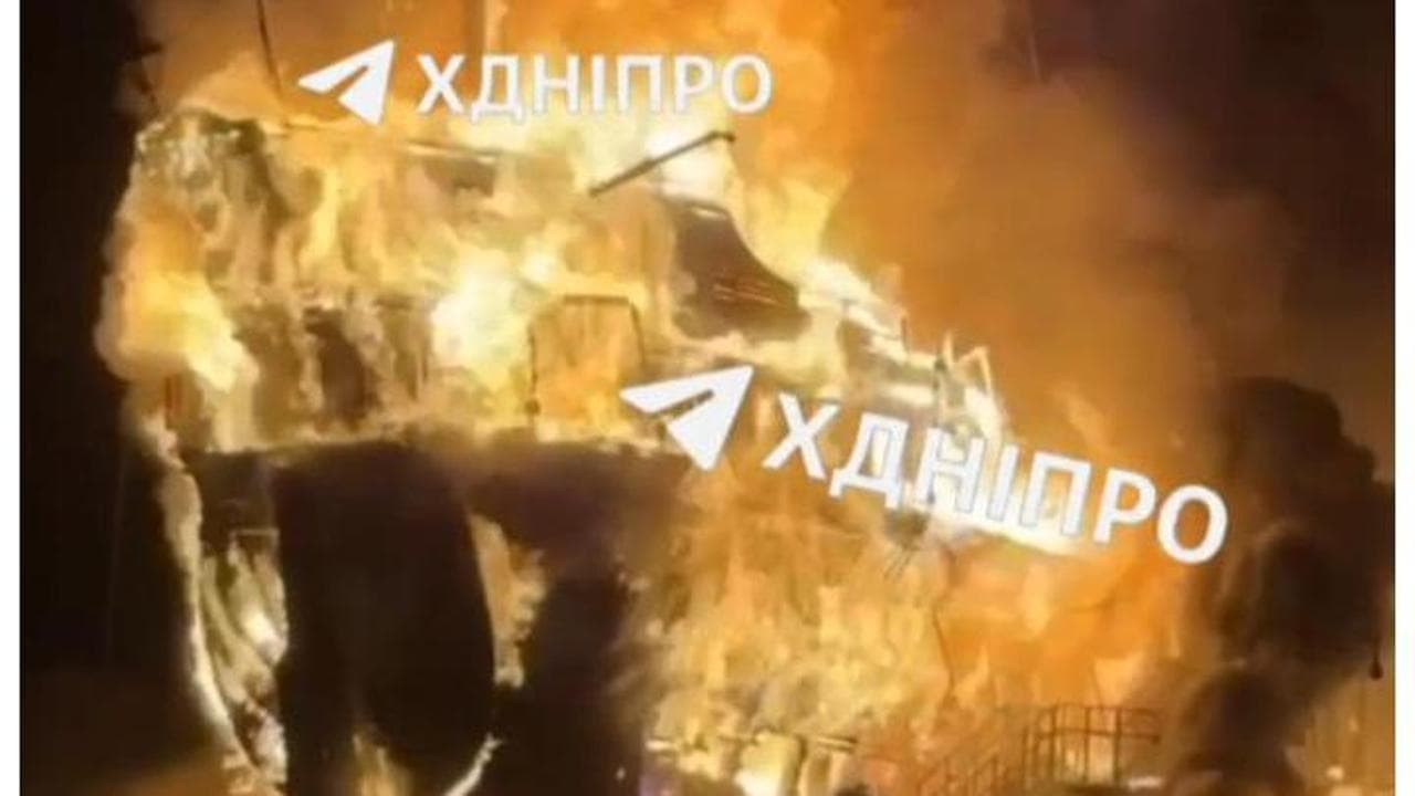 I droni russi terrorizzano Dnipro