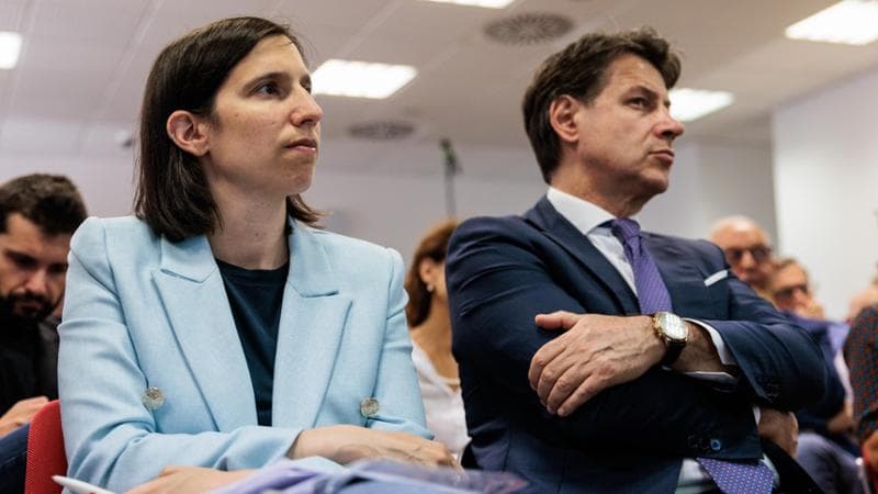 Elly Schlein e Giuseppe Conte
