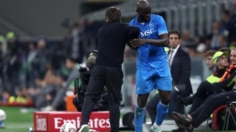 Antonio Conte e Romelu Lukaku
