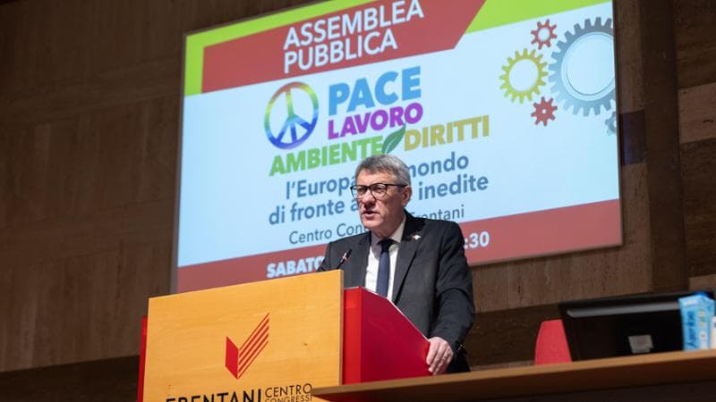 Il segretario generale della Cgil&nbsp;Maurizio Landini
