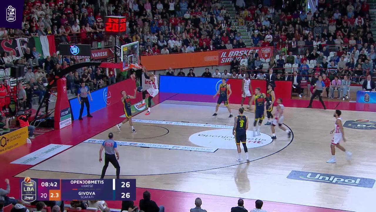Basket serie A, gli highlights di Varese-Scafati