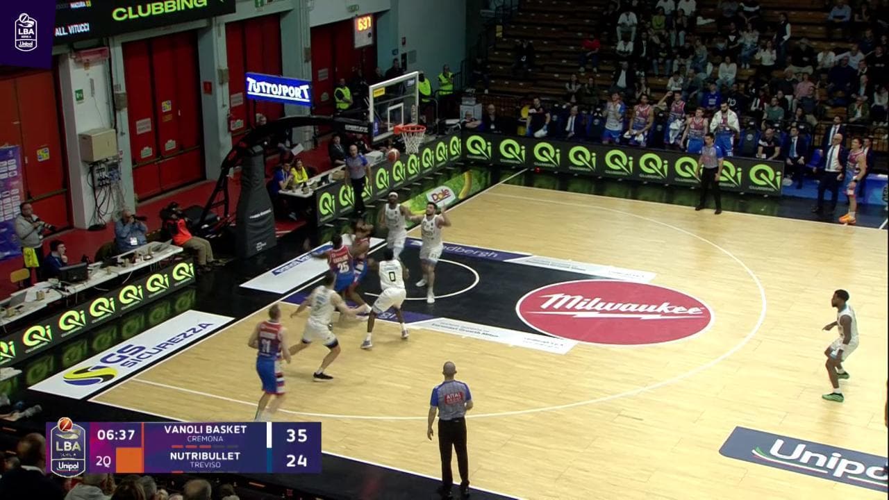 Basket serie A, gli highlights di Cremona-Treviso