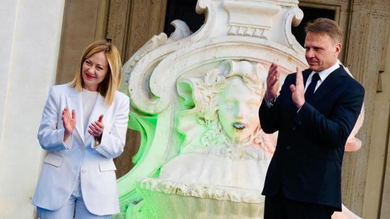 Giorgia Meloni e Francesco Lollobrigida