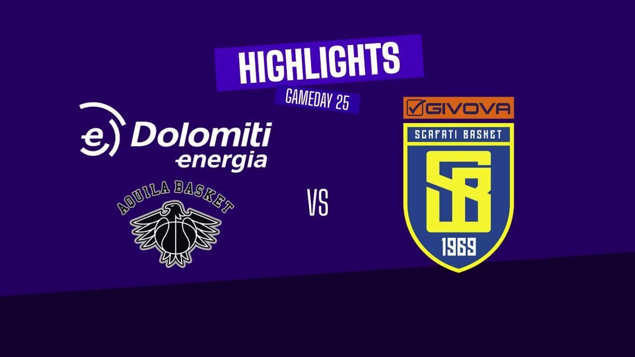 Basket serie A, gli highlights di Trento vs Scafati