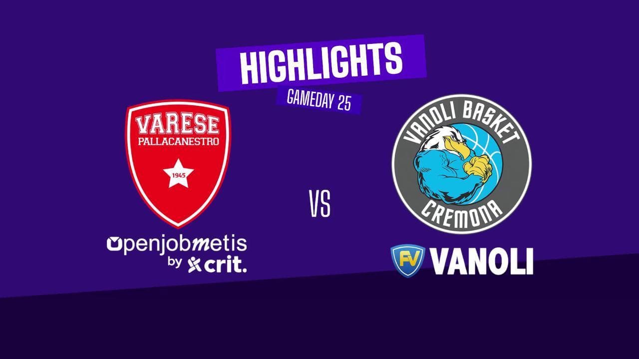 Basket serie A, gli highlights di Varese-Cremona