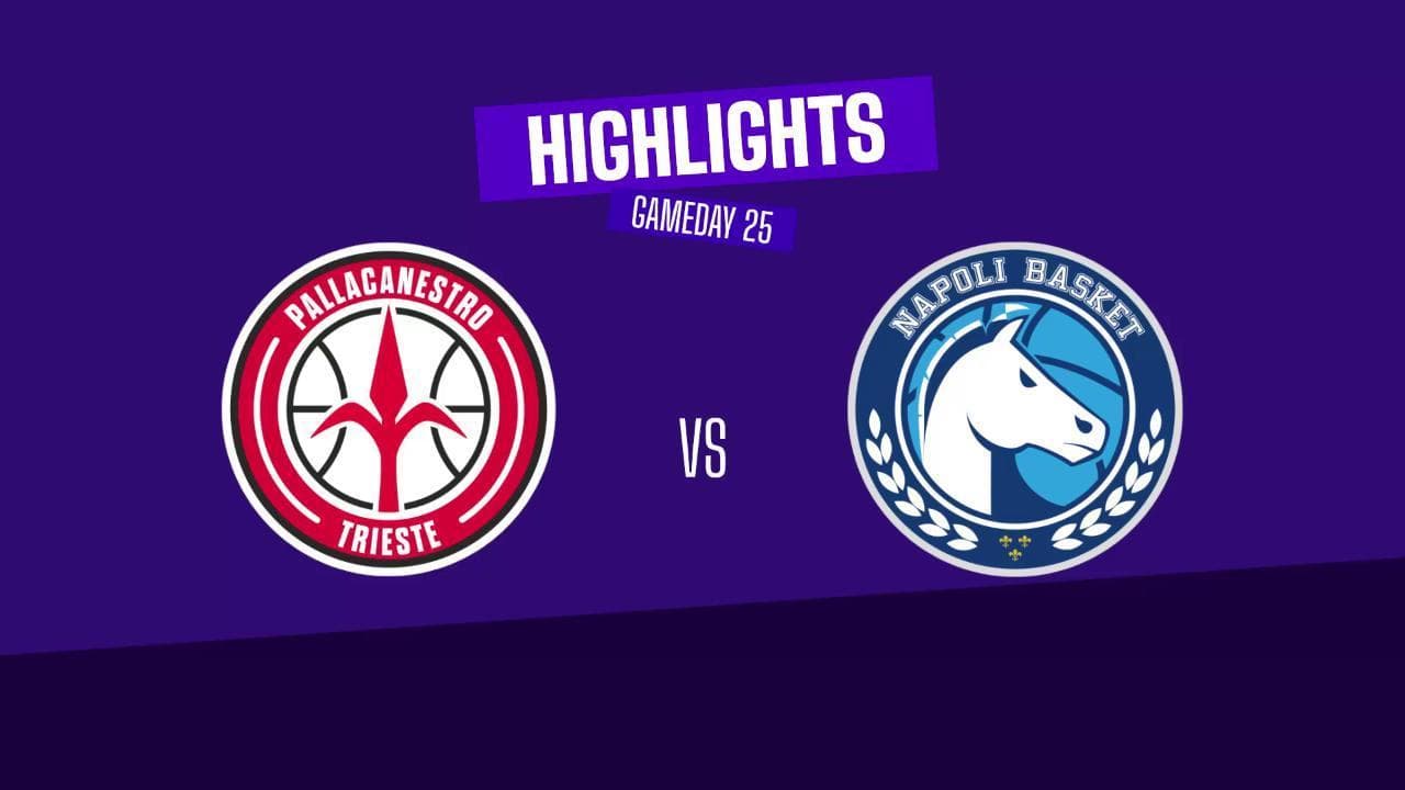 Basket serie A, gli highlights di Trieste-Napoli
