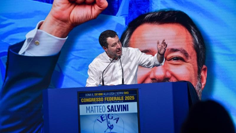 Il leader della Lega Matteo Salvini