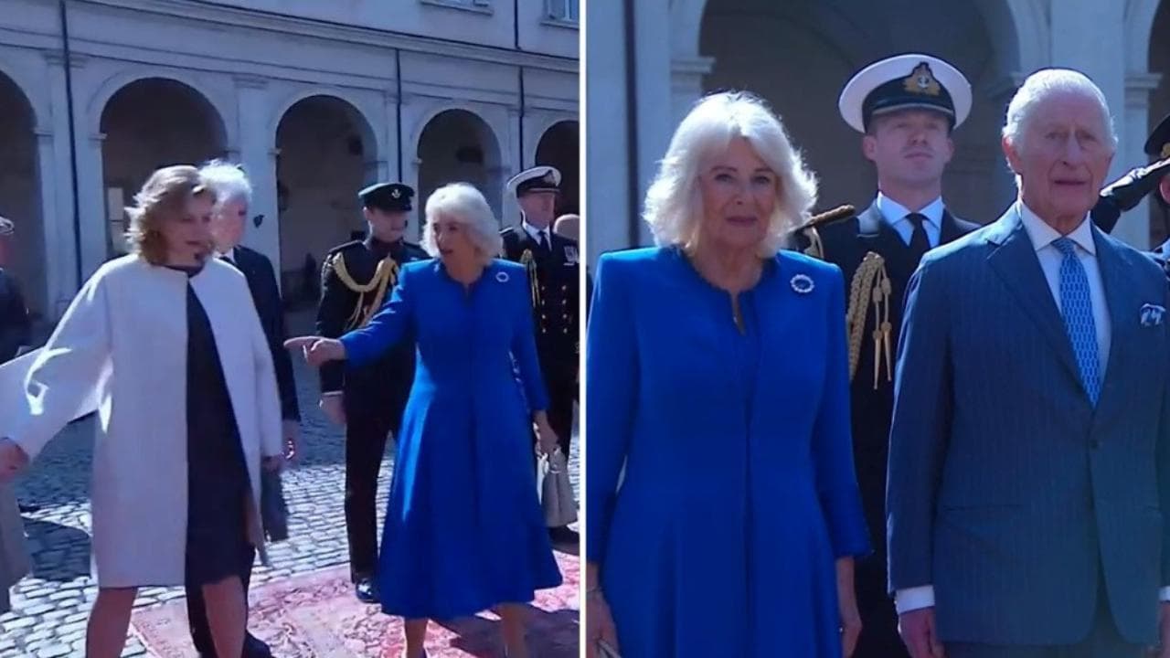 Quirinale: Mattarella e Re Carlo pronti per le foto ufficiali, a sorpresa arriva anche Camilla