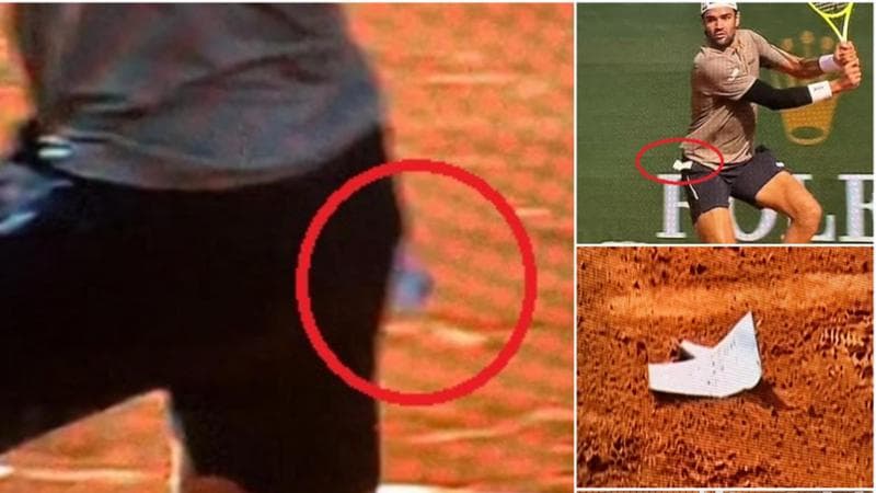 Il foglietto caduto dalla tasca di Berrettini