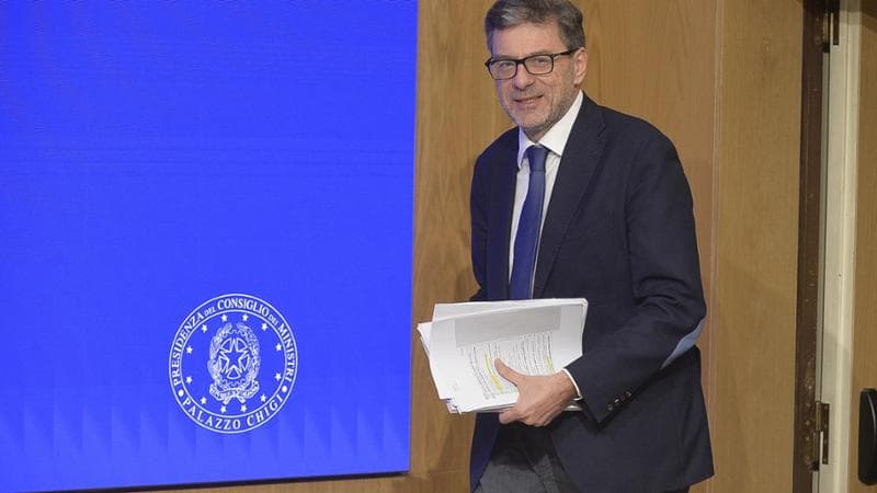 Giancarlo Giorgetti, ministro dell'Economia
