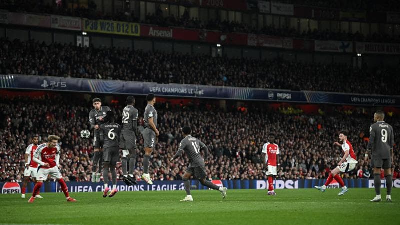 Il Real Madrid affonda a Londra: super Rice, 3-0 Arsenal