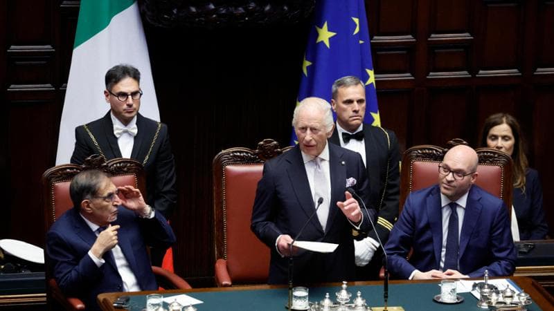 Il discorso integrale di re Carlo a Montecitorio