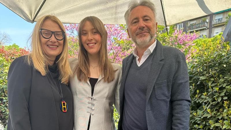 Nicoletta Mantovani, Alice Pavarotti e Ferdinando Salzano per "Pavarotti 90", l'evento organizzato per il 30 settembre all'Arena di Verona