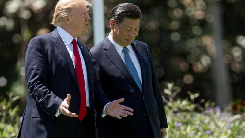 Donald Trump e Xi Jinping nel 2017