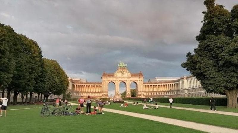 Bruxelles L'arco di Trionfo del Cinquantenario