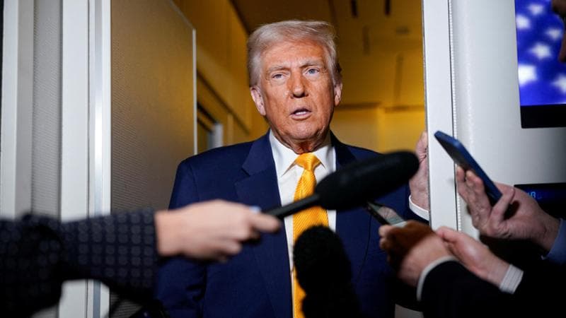 Miami (Florida), 12 aprile: il presidente americano Donald Trump