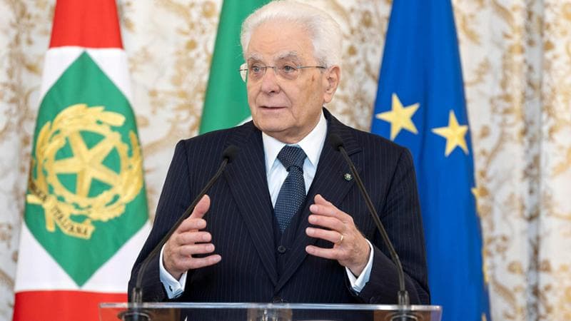 Il presidente della Repubblica, Sergio Mattarella