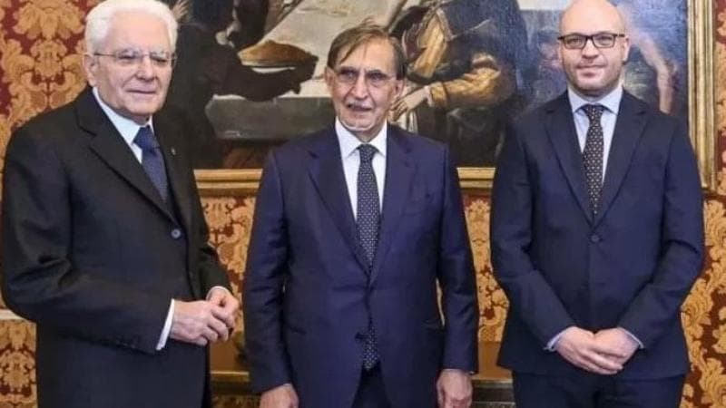 Mattarella, La Russa e Fontana