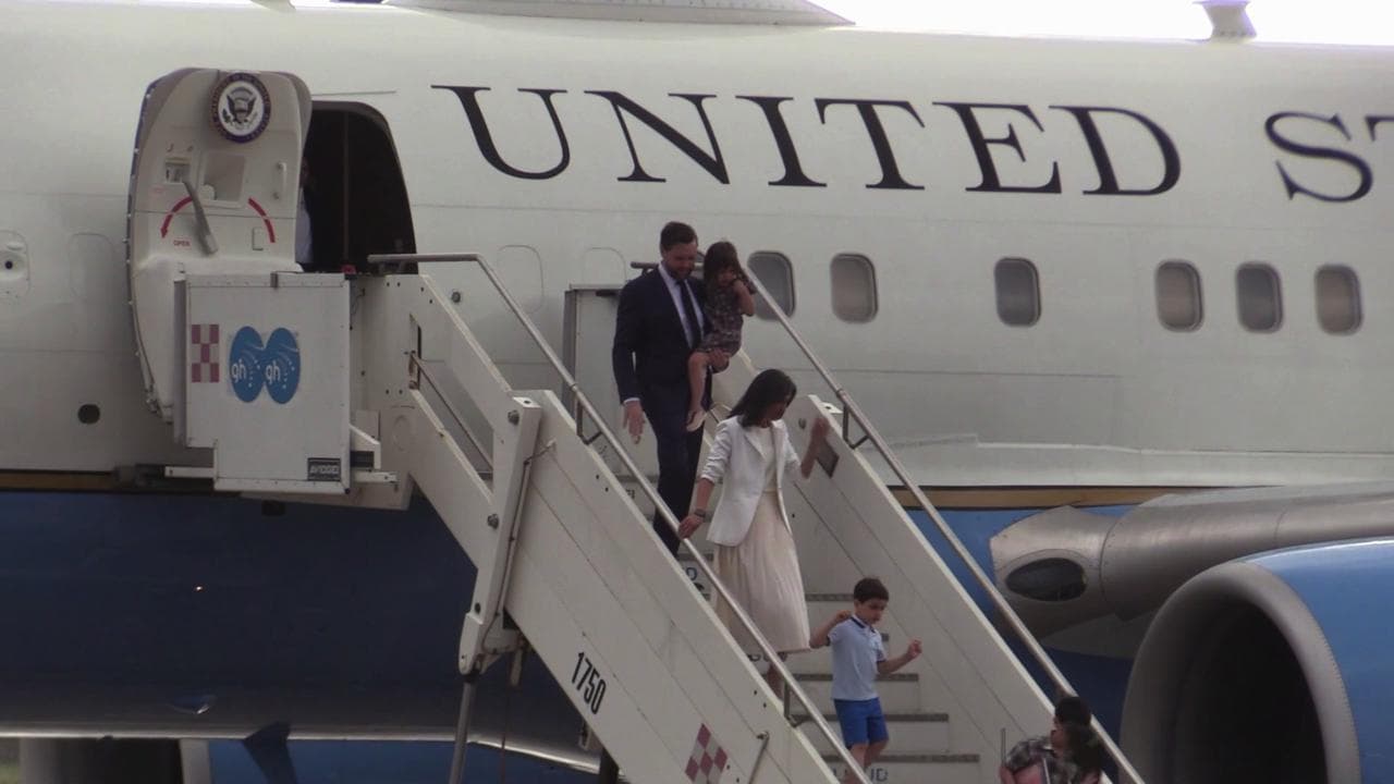Il vicepresidente Usa Jd Vance è arrivato a Roma