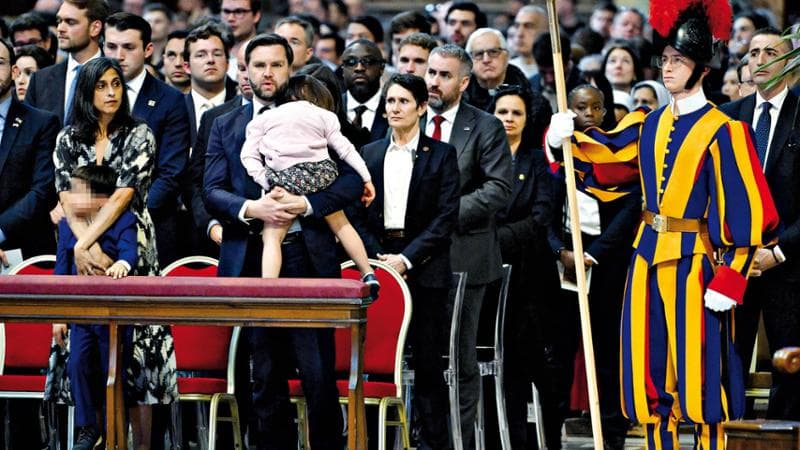 Il vicepresidente Usa J.D. Vance a San Pietro
