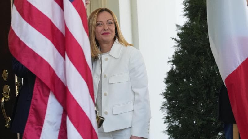 Giorgia Meloni alla Casa Bianca&nbsp;
