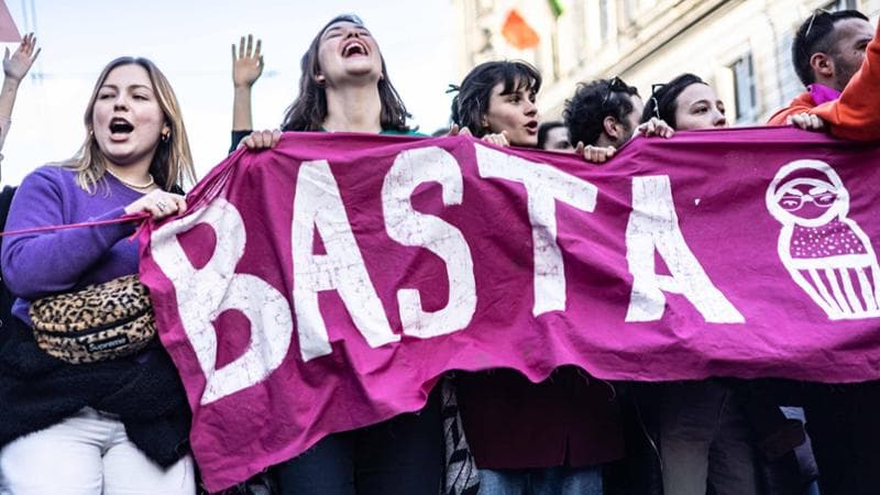 Roma, una manifestazione contro la violenza sulle donne&nbsp;
