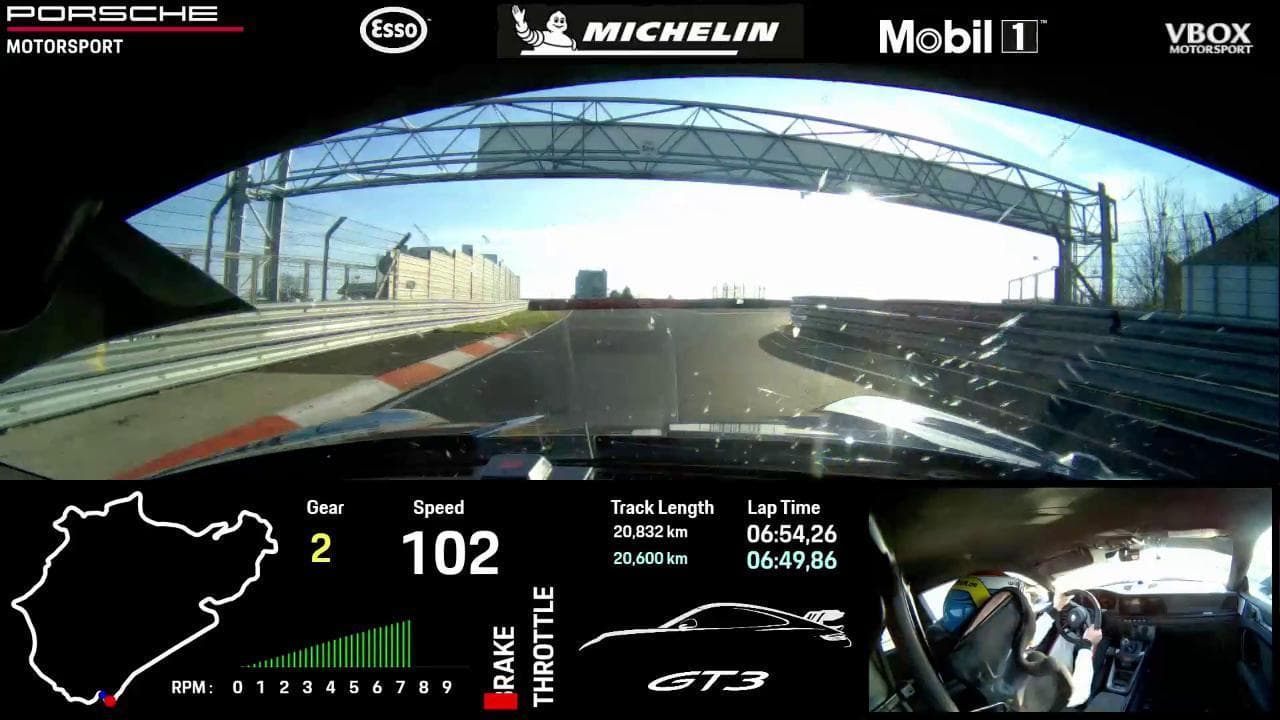 Porsche 911 GT3, il giro record al Nordschleife di Bergmeister
