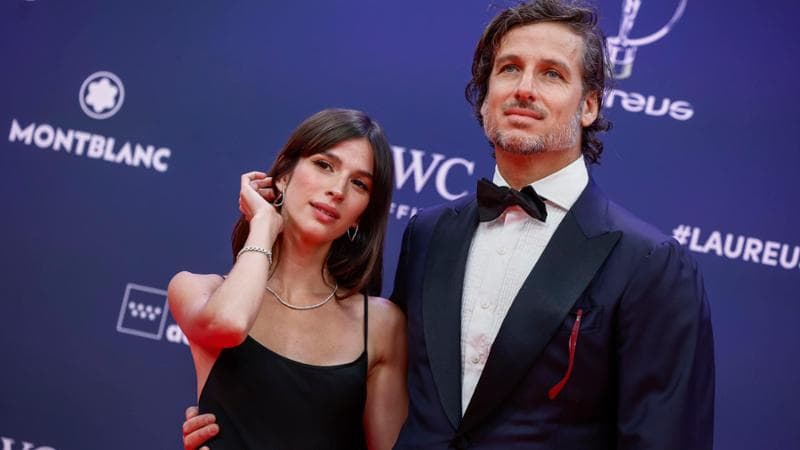 Feliciano Lopez con la sua partner Sandra Gago