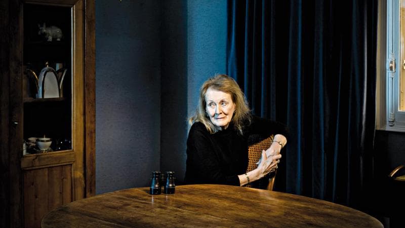 La scrittrice premio Nobel Annie Ernaux nella sua casa di Cergy in Francia
