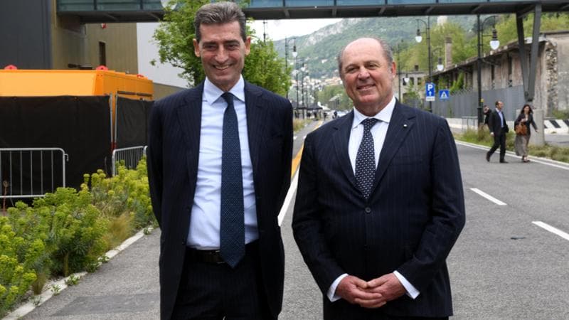 Il presidente Andrea Sironi e l'ad Philippe Donnet