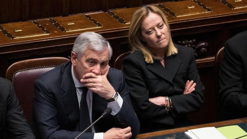 Antonio Tajani e Giorgia Meloni
