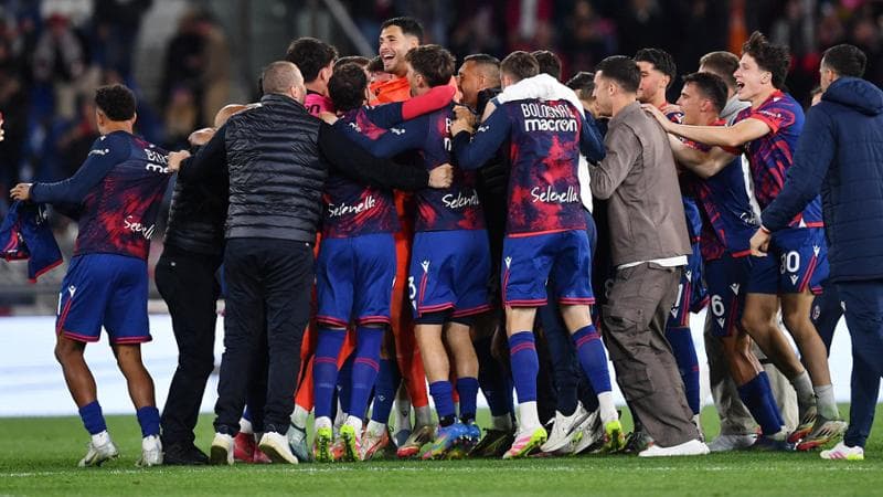 Il Bologna festeggia la qualificazione in finale