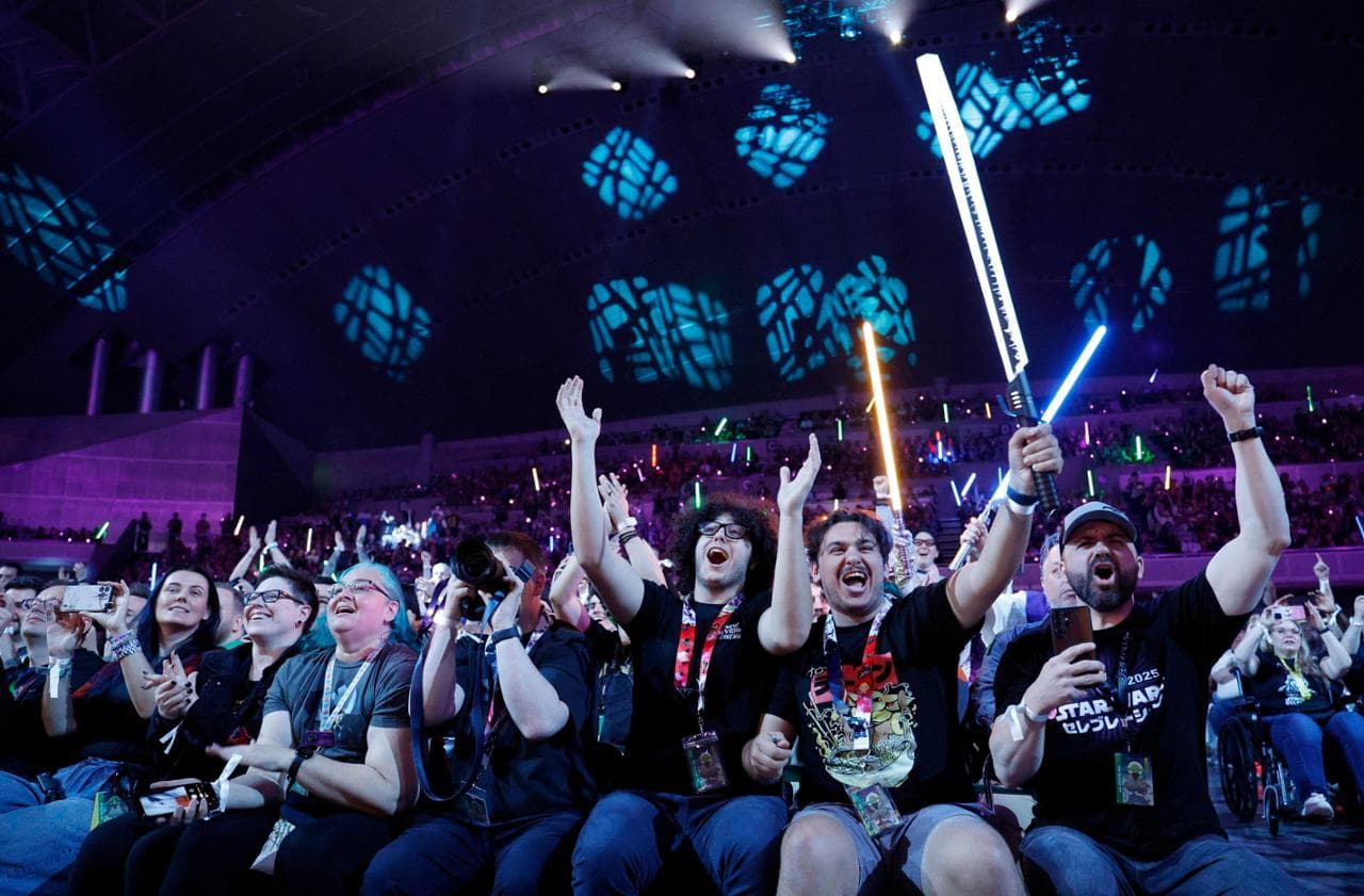 I fan di Star Wars durante uno dei panel della convention