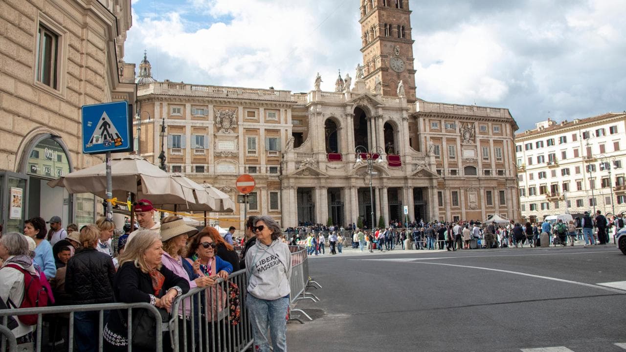 I pellegrini già affollano Santa Maria Maggiore