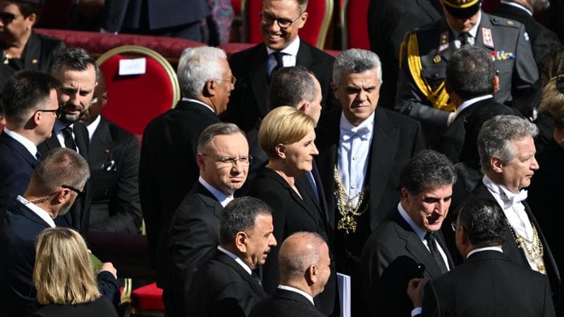 Il presidente polacco Andrzej Duda con la moglie Agata Kornhauser-Duda