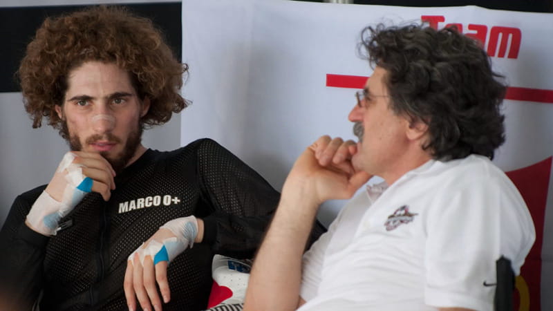 Paolo Simoncelli col figlio Marco