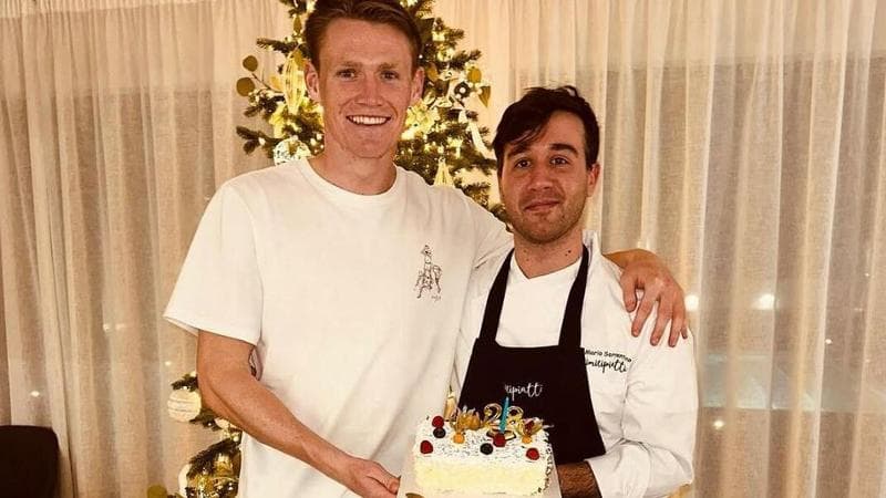 Scott McTominay con Mario Sorrentino
